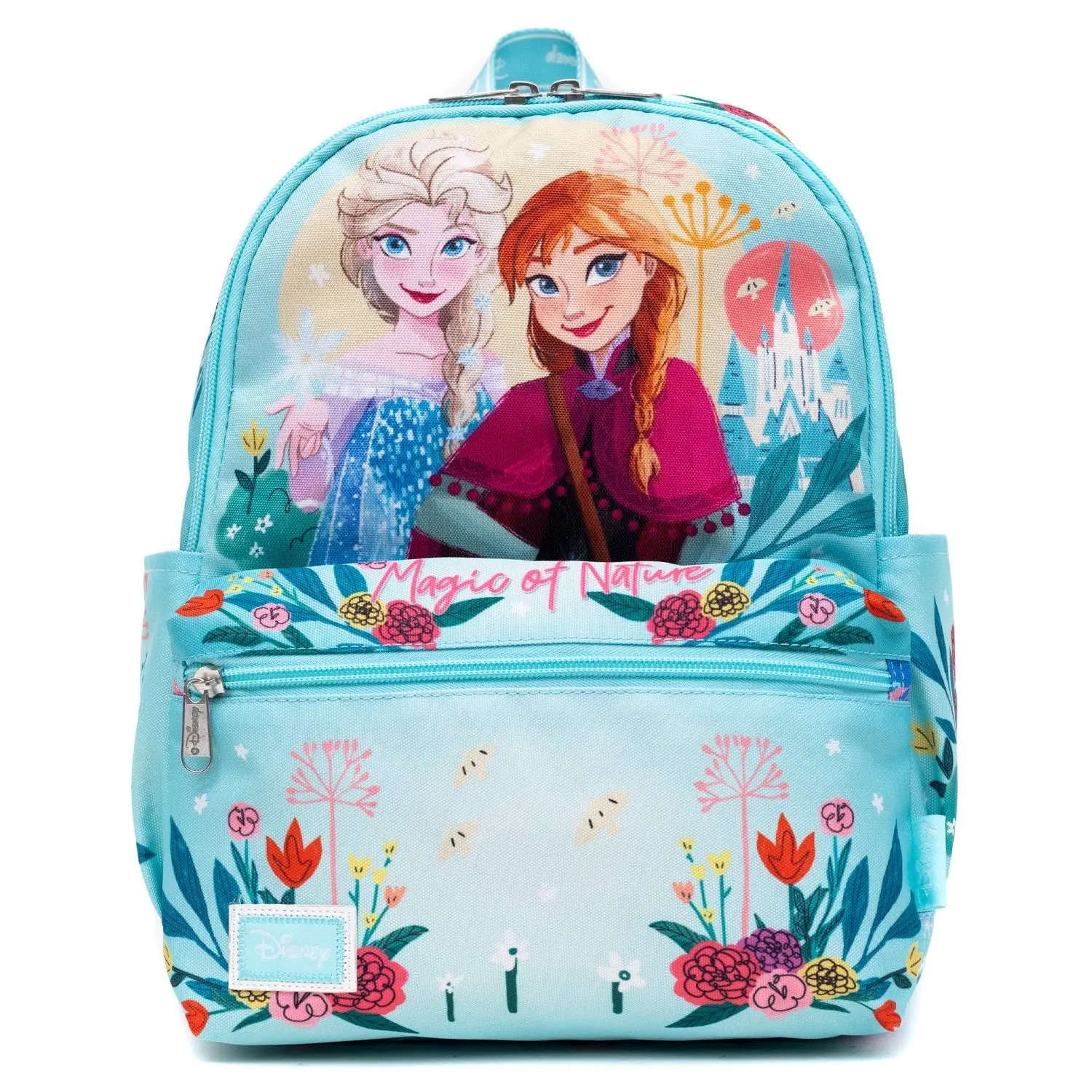 Cute Mini Backpack for Women, Floral Print Faux Leather & Nylon Bag with Multiple Pockets and Satin Lining, Bag Design Backpack, Campus Life, Nylon Fabric, Cute Backpacks