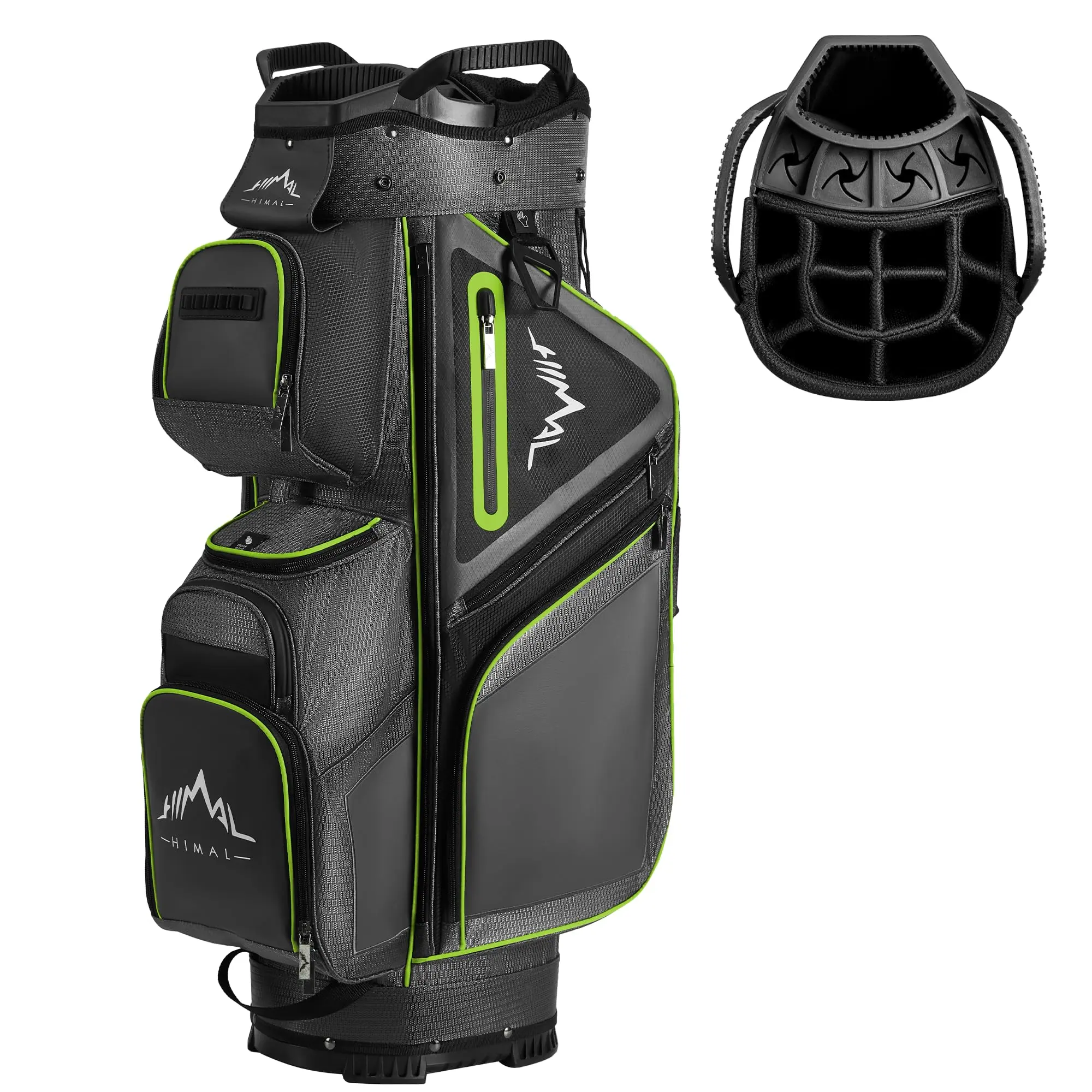 UNIHIMAL 15-Way Golf Cart Bag, Premium Anti-Shake Divider Top Golf Bag with Comfortable Handles, Magnetic Pocket and Rain Cover Golf Clubs Golf Accessory