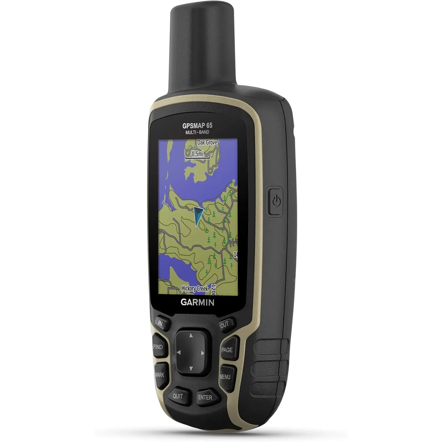 Garmin GPSMAP 65 Handheld GPS - Button-Operated, Multi-Band Technology, Expanded Satellite Support, 2.6" Color Display, Model 010-02451-00 - Perfect for Outdoor Adventures and Navigation