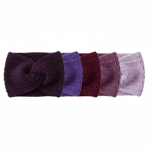 Purple Headband Bundle- 4 Pack Handmade Crochet Ear Warmers hair accessories
