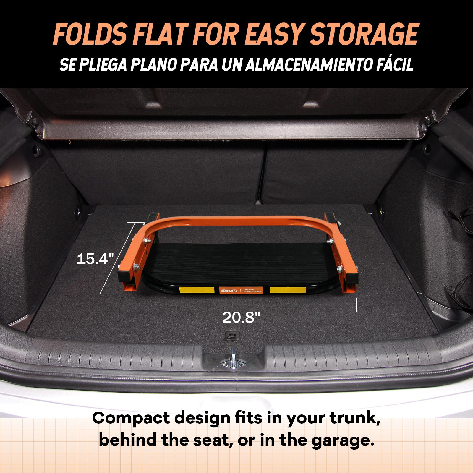 Sekam Adjustable Tire Step for Pickup Trucks & SUVs Heavy-Duty Folding Climber Step Fits 12.5"–15" Tires 350 lbs Capacity Must-Have Truck Accessory