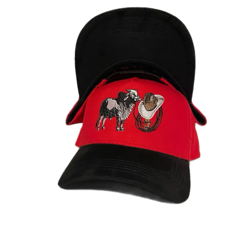 Unisex Custom Cotton Cowboy Hat - Griffin Brand, Cowboy Aesthetic, Country Style, Durable Cotton, Camo Brim, Horse Emblem, Adjustable Foldable, Unisex Fit Ease, Universal Fit Summer Casual Fashion Accessory