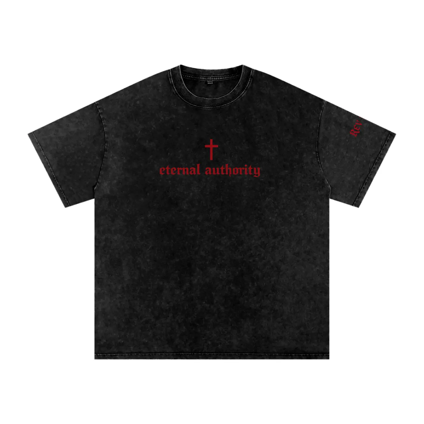 King Of Kings Snow Washed Oversized Cotton T-Shirt