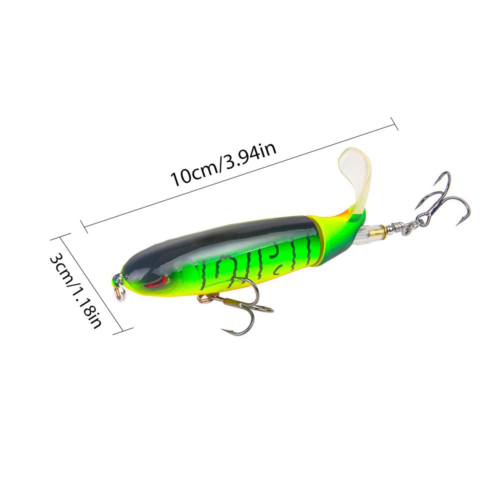[FreeShip] 5/10pcs Artificial Fishing Lure, 13.5g Simulation Fishing Lure with Hook, Fishing Accessories for Outdoor Fishing Equipment, 10cm Whopper Plopper, Swimbaits, Fishing Lure Bait