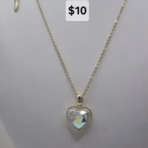 hearts necklace laminated gold