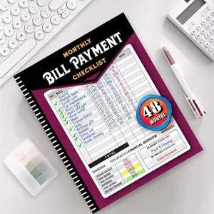 48-Month Budget Tracking Notebook, Monthly Financial Organizer & Bill Payment Tracker for Personal Finance Management, Weekly Planner & Money Management Checklist for Adults, Students & Families, Home Office Budget Planner Gift.Easter Day Gift