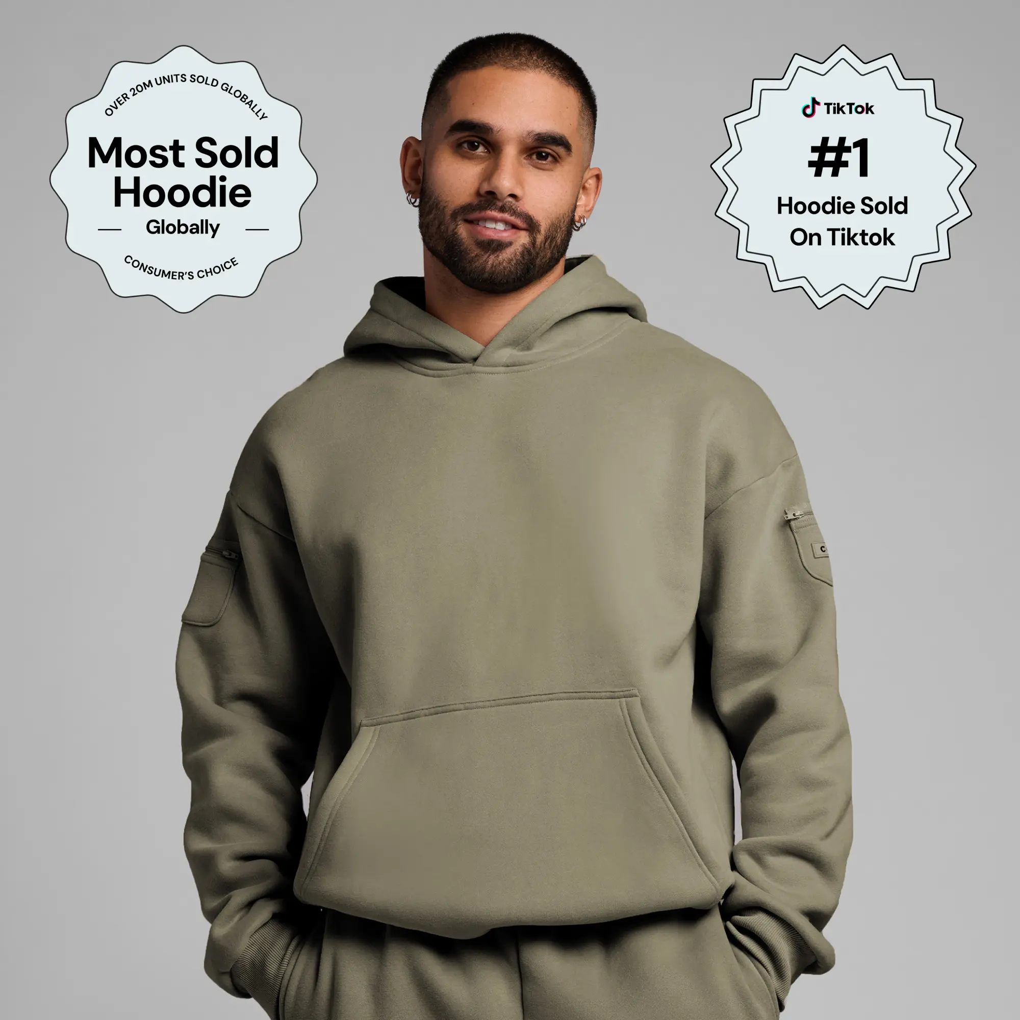 Comfrt | Travel Essentials Hoodie | Soft Oversized Sweatshirt With Storage Pockets For Travel