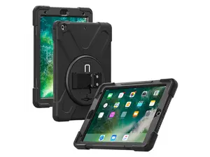 CODi Rugged Case for iPad 9.7” (5th & 6th Generation) with Kickstand and Hand/Shoulder Strap