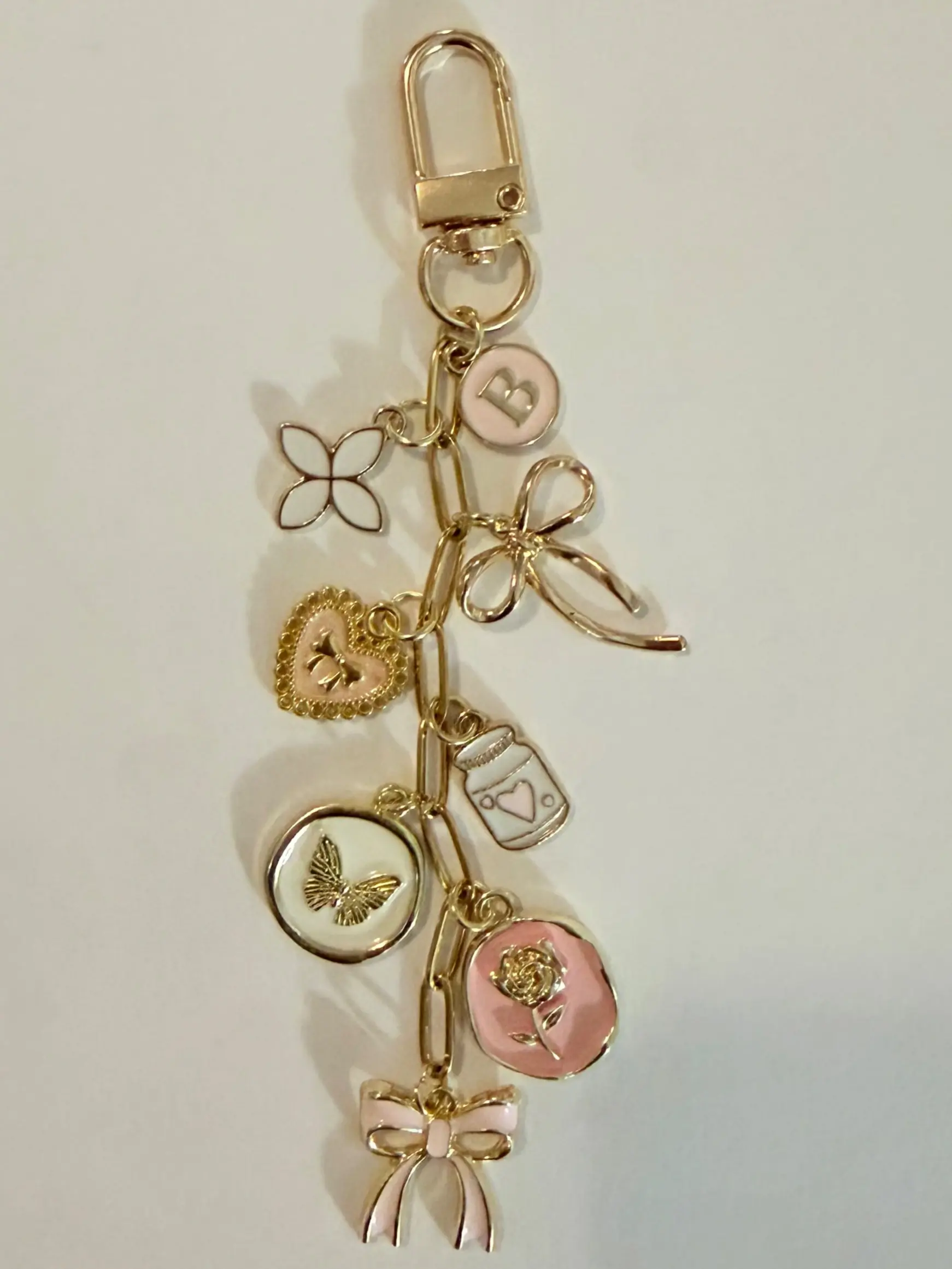 The Bookish Sweetheart Charm Chain for Kindle, Nook, Kobo, E-reader, Tablet, Handbag, Planner | Cute Accessories | Clip-On Accessories