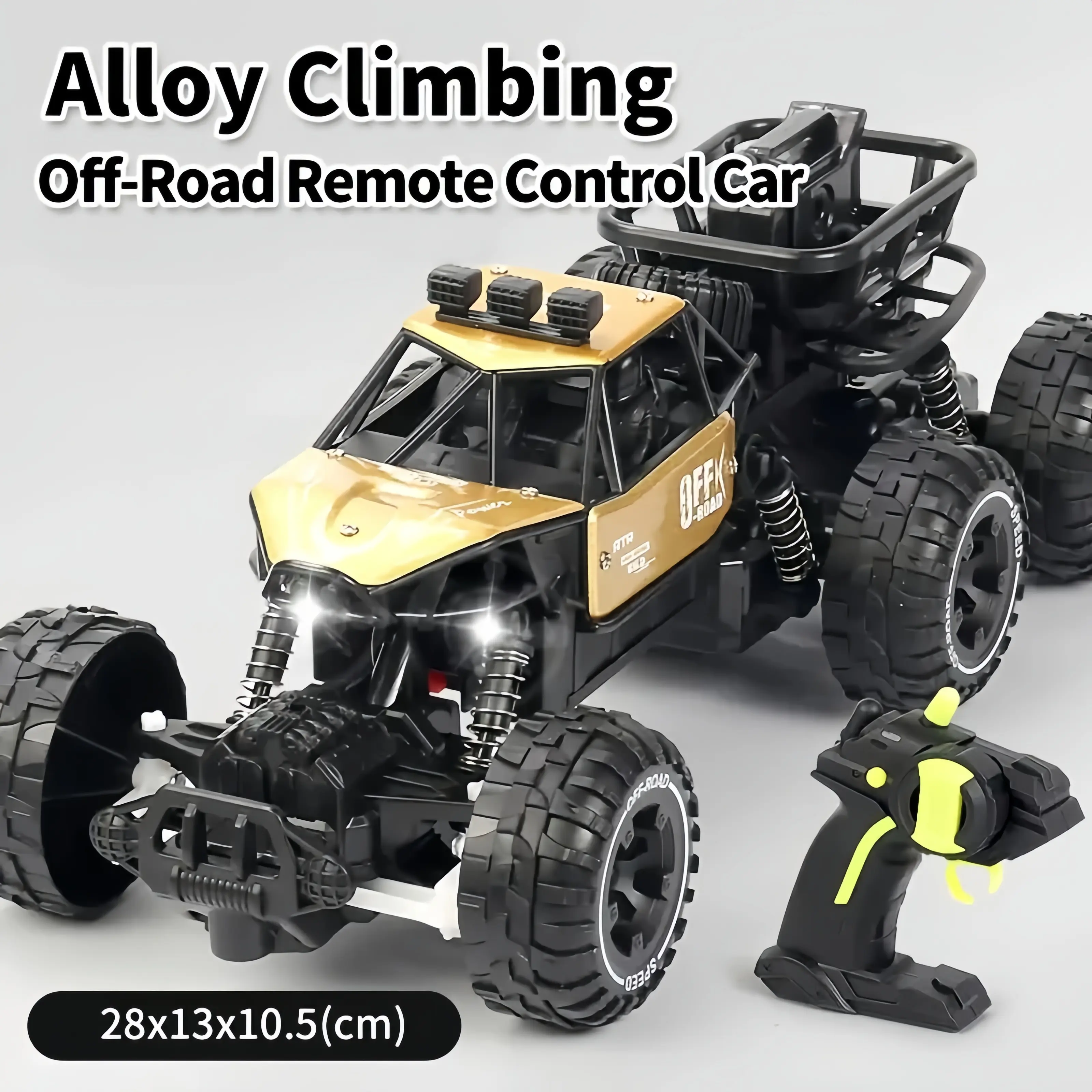 RC Model Car - 2.4GHz Professional-Grade Off-Road Remote Control Truck, Metal Body, 4-Wheel Drive, Slip-Resist Tires, Thrilling RC Driving Fun Toy for Children, Adults, All-Terrain