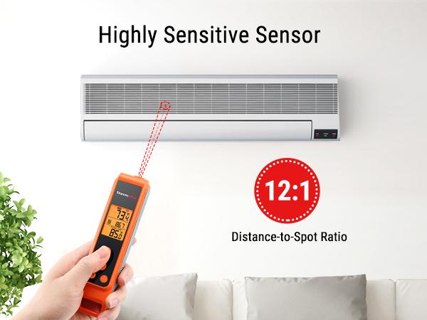 ThermoPro TP420 2-in-1 Meat Thermometer + Gift — Meat Probe & Infrared Surface Thermometer with Safe Bristle-Free Grill Brush for Cooking, BBQ, Kitchen, Home (Not for Human Use) home essential Heavy Duty Cast Iron Burger Press