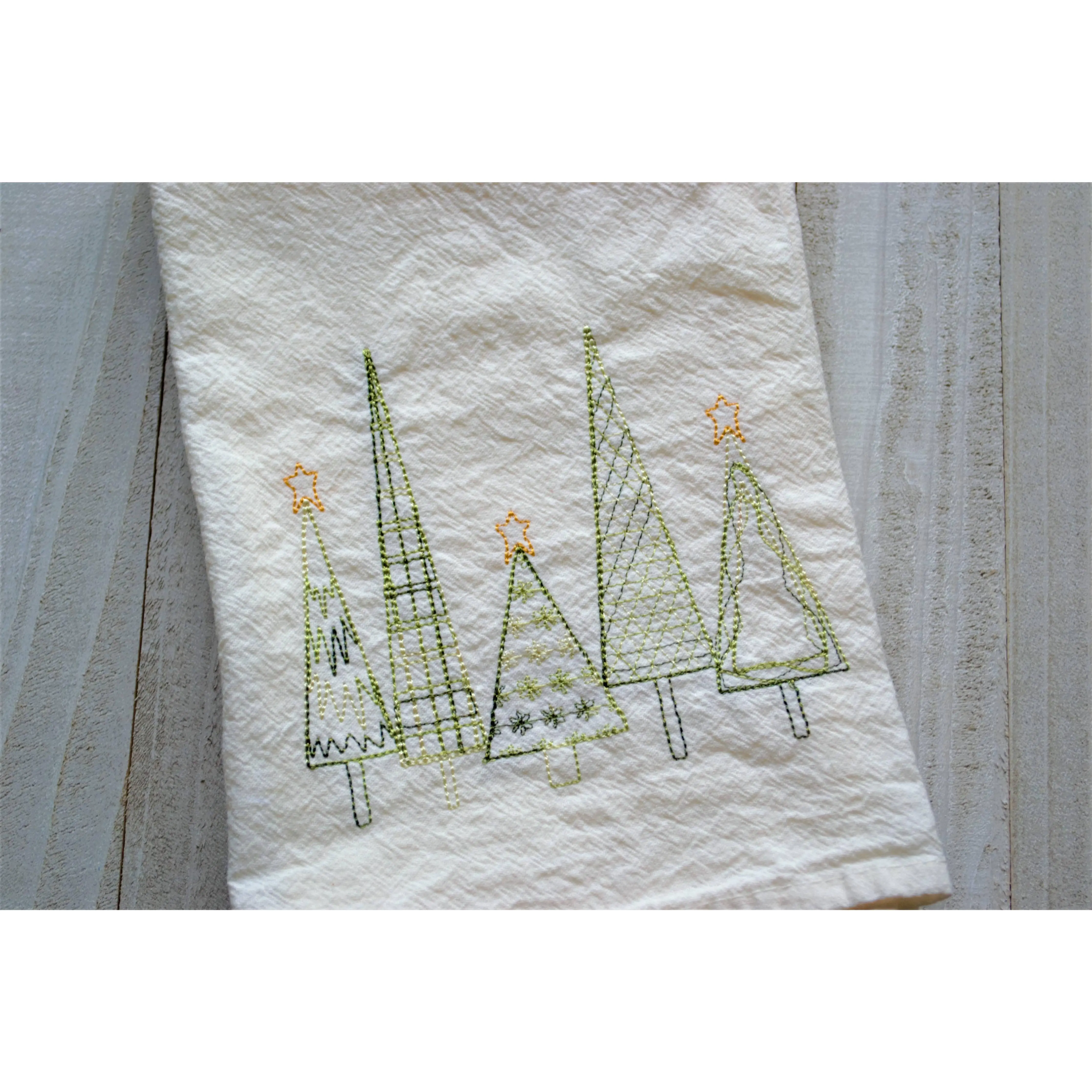 Christmas Trees Tea Towel