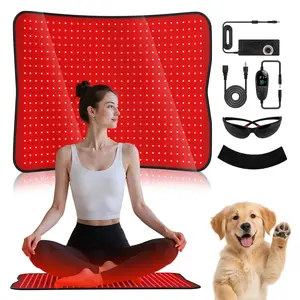 Red Light Therapy Mat for Body - 26.8" x 23.5" RedLight Therapy Pad with 600 LEDs,Near Infrared Red Light Mat 660nm & 850nm Redlight Therapy Pads W770
