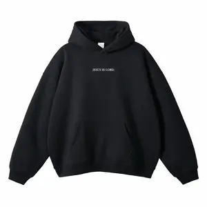 Jesus Is Lord Hoodie - Classic Design with Front  WHITE TEXT