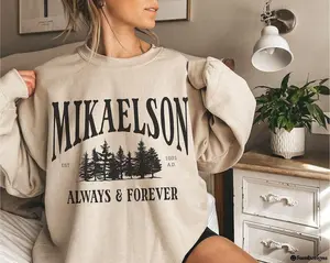 Mystic Falls T-Shirt, Klaus Mikaelson Originals Crewneck;TVD Fan Gift;Salvatore Brothers Style;Vampire Aesthetic Apparel;Classic Show Merch