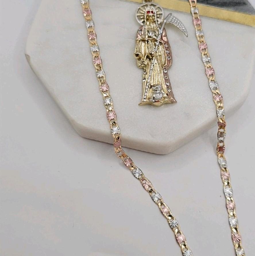 LA SANTA MUERTE  beautiful necklace gold-plated three colors fashion style 20"inches short   chain available
