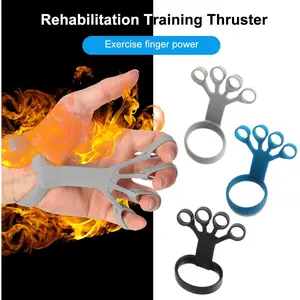 Silicone Grip Device Finger Exercise Stretcher Arthritis Hand Grip Trainer Strengthen Rehabilitation Training To Relieve Pain Food Grade Silicone