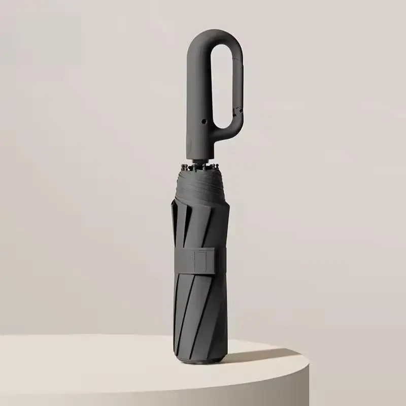 Automatic Folding Umbrella, 1 Count/60pcsPortable Rain Umbrella with Loop Buckle,Windproof & Waterproof Umbrella for Men &Women