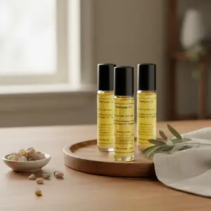 Eclectic Lady Frankincense and Myrrh Perfume Oil - Portable Roll-On Fragrance 10ml Jojoba Base Phthalate-Free Earthy Blend