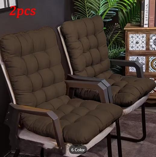 2 pcs Durable Polyester Outdoor Cushion - Hand Washable, Comfortable And Soft, with Straps, Full Back Support Fabric Seat Cover, Suitable for Courtyard Furniture, Outdoor Seats, And Indoor/outdoor Use, Patio Cushions, Patio Furniture Cushions, 2 pcs Durable Polyester Outdoor Cushion - Hand Washable, Comfortable And Soft, with Straps, Full Back Support Fabric Seat Cover, Suitable for Courtyard Furniture, Outdoor Seats, And Indoor/outdoor Use, Patio Cushions, Patio Furniture Cushions,