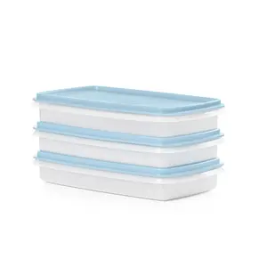 Tupperware Snack-Stor Slim Airtight Food Storage Containers (Set of 3)