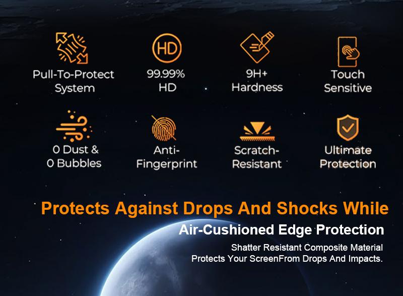 One Fish Screen Protector 2 Pack for iPhone & Samsung Privacy Protection  Dust Free Crystal Clear  Scratch-Resistant