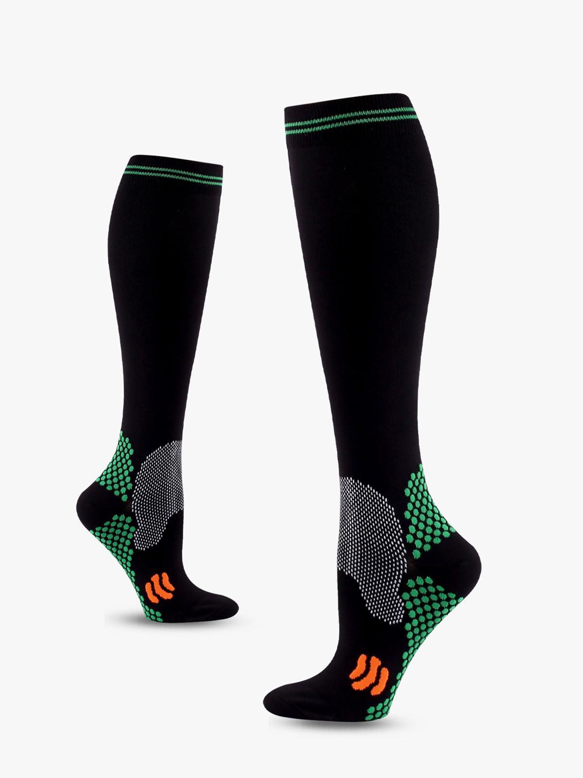 3 Pairs Compression Socks Unisex 20-30mmHg Knee high Calves for Flying Running for Woman & Man Multi-Purpose