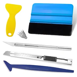 Window Film Kit - 18 Pcs Window Privacy Film Installation Tools with Free Window Privacy Film, Easy to Apply Glass & Car Windows Tint Kit, Includes Felt Squeegee, Film Knife