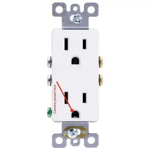 WiFi Wall Outlet Camera 4K/1080P Resolution Motion Detection with Audio for Home and Office Security Parental Monitoring of Underage Children