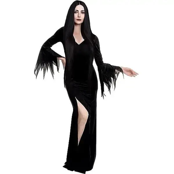 Black Witch Dress for Women for Halloween Costume Adult,Gothic Dresses for Women