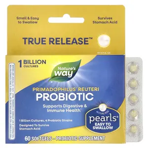 Nature's Way Primadophilus® Reuteri Probiotic, 1 Billion CFU, 60 Softgels