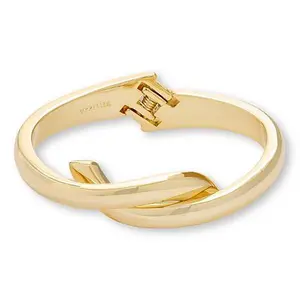 Bellezza Bronze Open Knot Bypass Hinged Bangle Bracelet