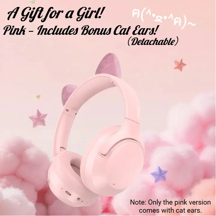 FoFun NC50 Smart Hybrid Noise Cancelling Over-Ear Bluetooth 6.0 Wireless Headphone - Built-in Mic, Low Latency, Safety Awareness Mode, Custom EQ, App-Compatible with Android/iPhone (for Women, Gamers), Hybrid Noise Cancellation