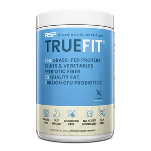 TrueFit Protein for Gut Health - Grass-Fed Whey with Probiotics and Prebiotic Fiber, Chocolate (20 Servings) Fitness Healthcare