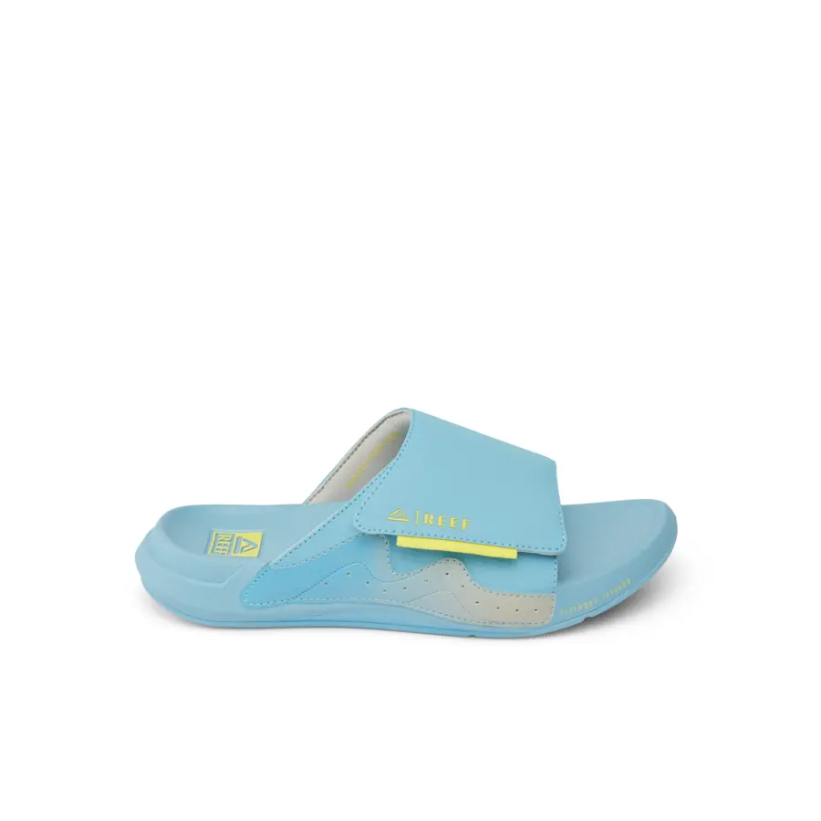 Cruiser Slide Light Blue Yellow | Tech Comfort Men's Slides | REEF Sandals