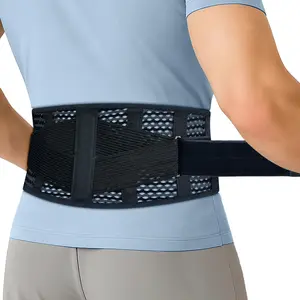 LibertyMove Lower Back Brace for Back Strain & Pain Relief, Exercise waistband | Breathable 3D Mesh Lumbar Support Belt, 6.2” Slim Design No Rib Digging, Adjustable Lightweight Faja Lumbar Support Brace for Driving, Work, Gym