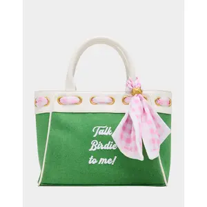 Betsey Johnson TALK BIRDIE TO ME SATCHEL GREEN