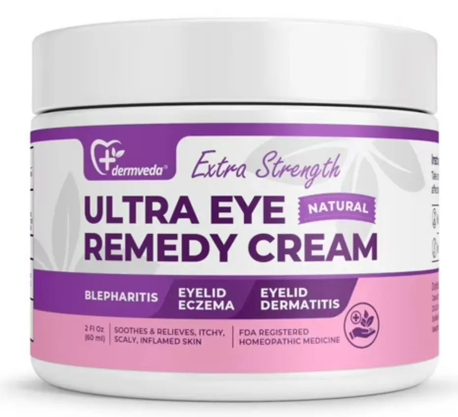 Ultra Extra Strength Eye Cream, Medicine for Eyelid Eczema, Eyelid Dermatitis and Blepharitis, Eye Repair Cream