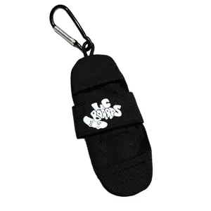 LC BOARDS FINGERBOARD STRAP BAG KEY CHAIN HOLDER BLACK