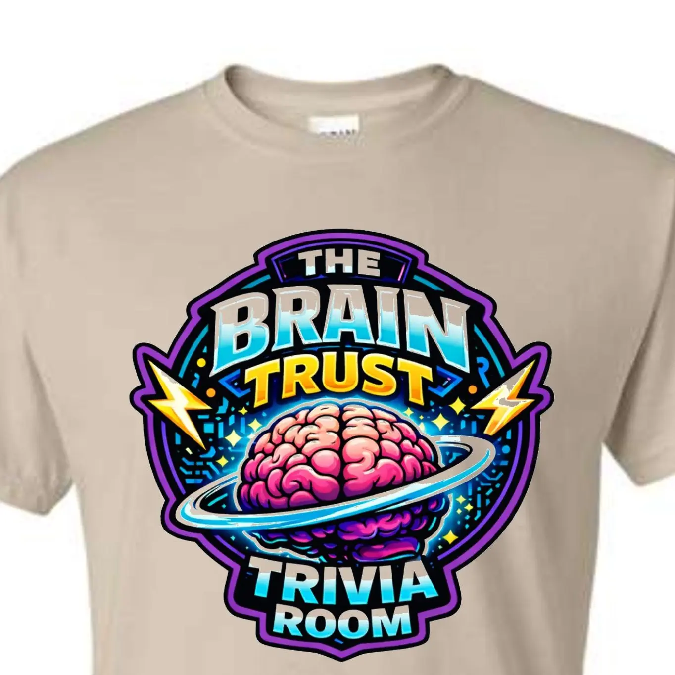 Women's Classic Graphic Short-Sleeve Garment, Unisex Trivia Host Outfit, Brain Trust Quiz Master Funny Tee, T-Shirt-Hoodie-Sweatshirt Options