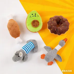 Plush Bite-Resistant Rope Ball with Sound