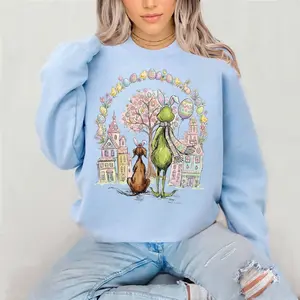 G-Man Easter Crewneck Sweatshirt Gildan Everyday Style Super Soft Unisex Fit Streetwear Graphic Top warm Womenswear Casual Printed Long Sleeved