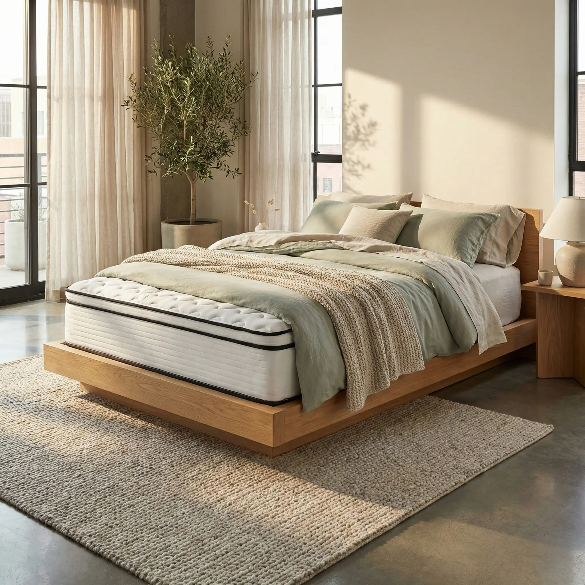 Nuvola Innerspring Mattress - Medium Firm Comfort, Breathable Cover, Supportive Coil System