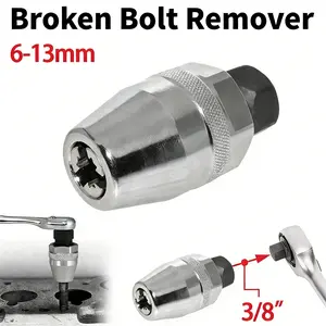 Broken Bolt Extractor Set, 6-13mm - Manual Stud Remover Tool for Impact Wrench & Ratchet, Damaged Bolt Removal Kit