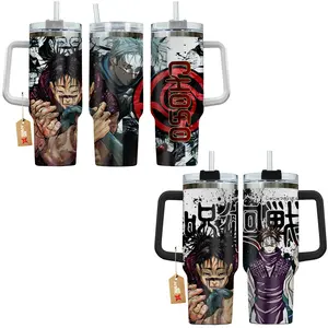 Choso Jujutsu Kaisen JJK Anime Manga 40oz Tumbler Stainless Steel with Straw, Lid and Handle - Double Wall Insulated Flasks – Perfect Gift for Fans