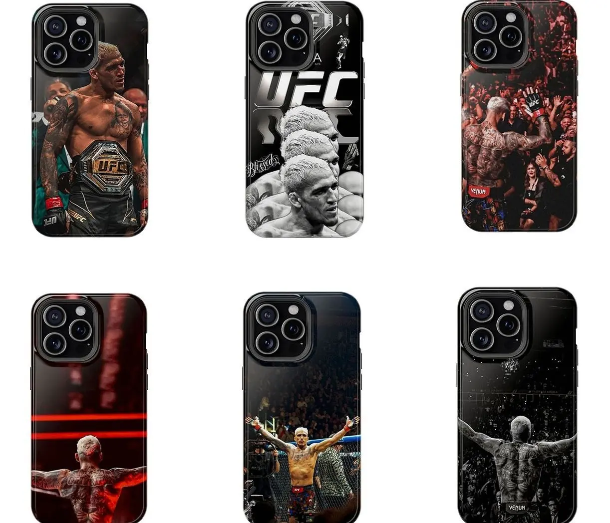 Ufc Charles Oliveira Phone Case for iPhone 11 12 13 14 15 16 Pro Max Plus X SE, Samsung S21 S22 S23 S24 S25
