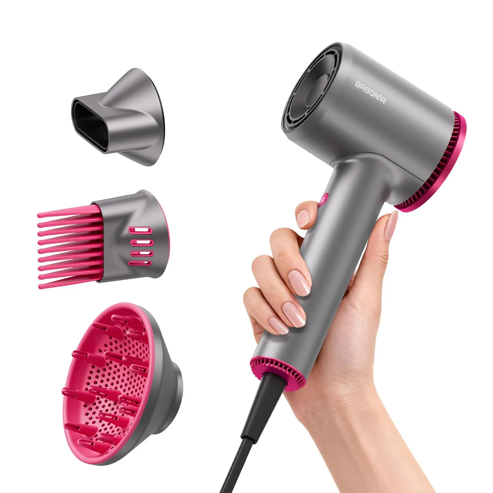 [Gray Pro] High-Speed Ionic Blow Dryer​
