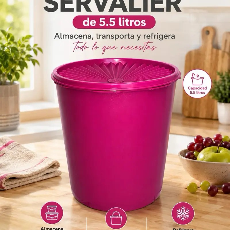 5.5L Servalier Preserving Container, Kitchenware Food Storage Utensil