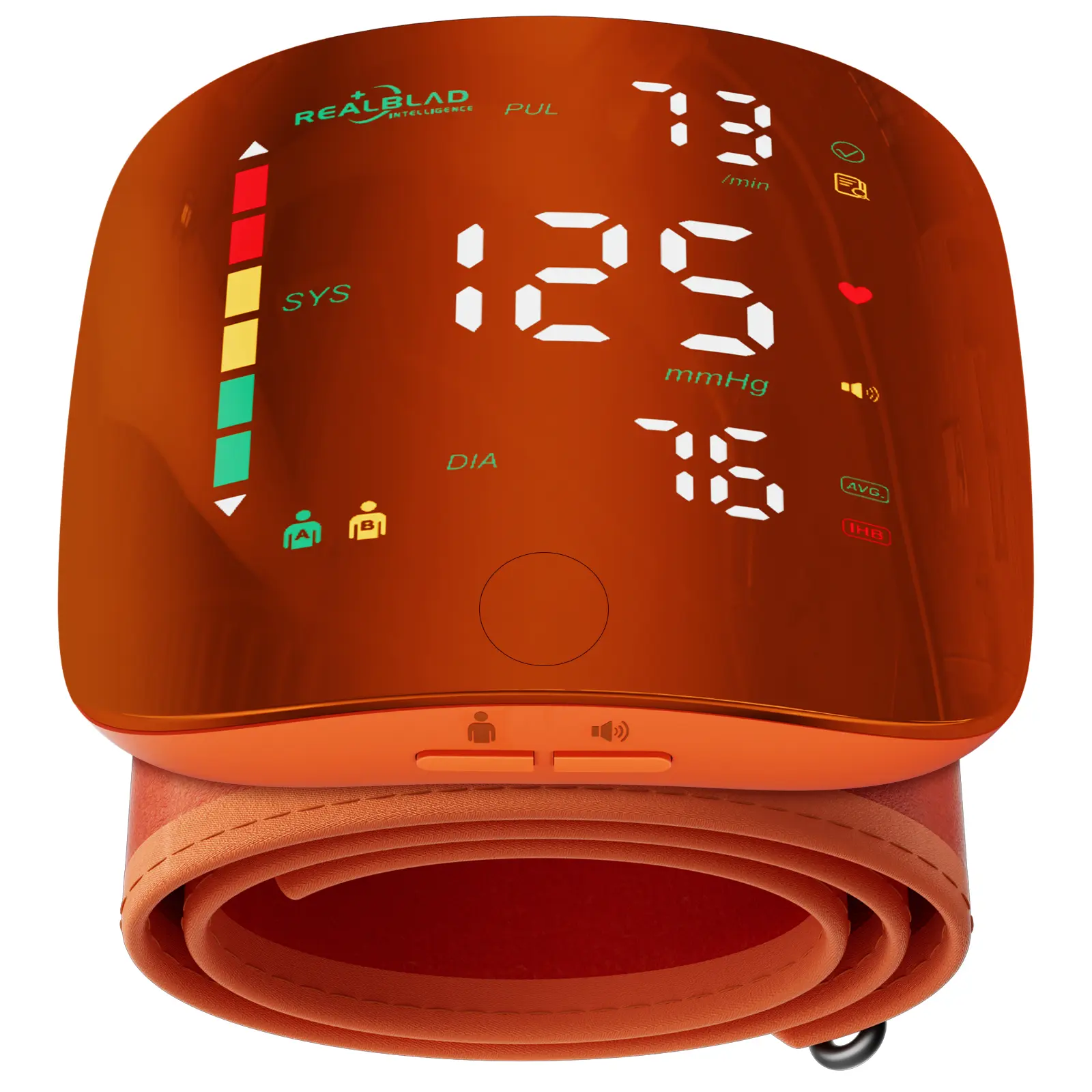 Rechargeable Wrist Blood Pressure with LED Touch Screen, Voice Broadcast & 99x2 Memory — Accurate Home BP Tracking Made Simple,Suitable 5.3 - 7.6 inches