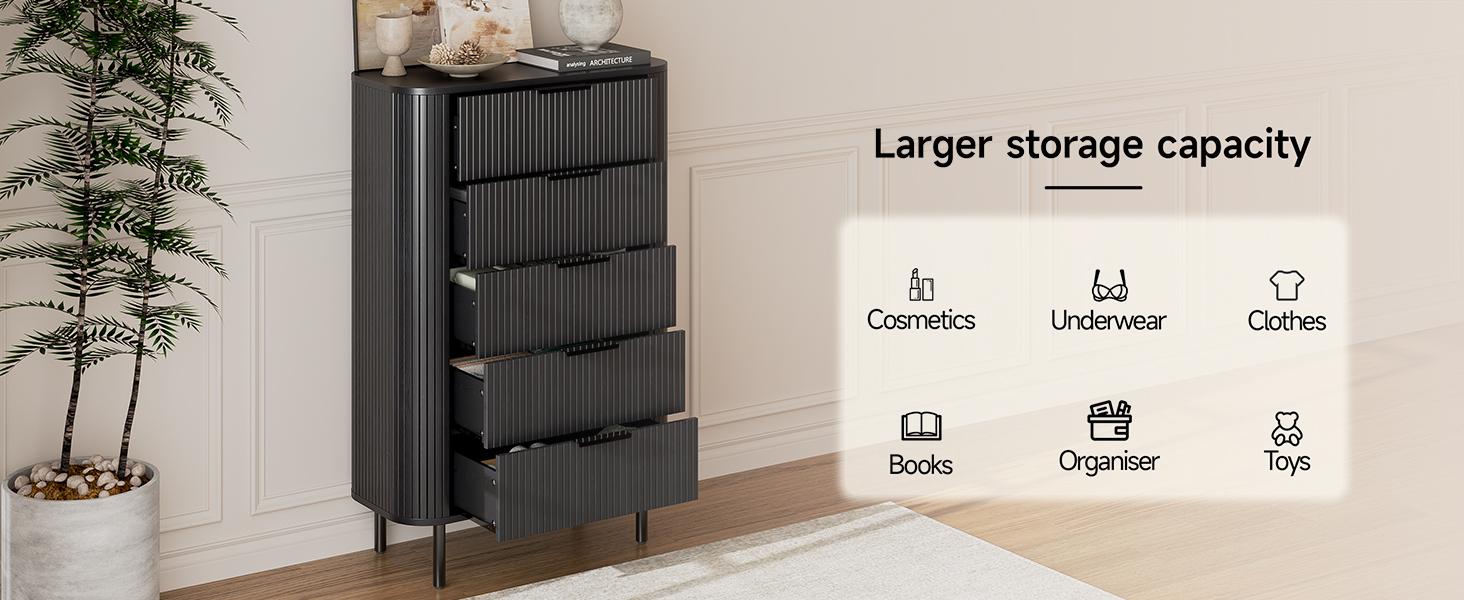 【SPOTLIGHT DAY】ONBRILL 60 " Fluted Dresser, Modern Wooden Dresser for Bedroom, Chest of Drawers with Metal Handle, TV Stand, Storage Organizer Unit, Storage Tower for Livingroom Hallway Closet ,Bedroom Furniture, Christmas Gift 【SPOTLIGHT DAY】ONBRILL 60 " Fluted Dresser, Modern Wooden Dresser for Bedroom, Chest of Drawers with Metal Handle, TV Stand, Storage Organizer Unit, Storage Tower for Livingroom Hallway Closet ,Bedroom Furniture, Christmas Gift